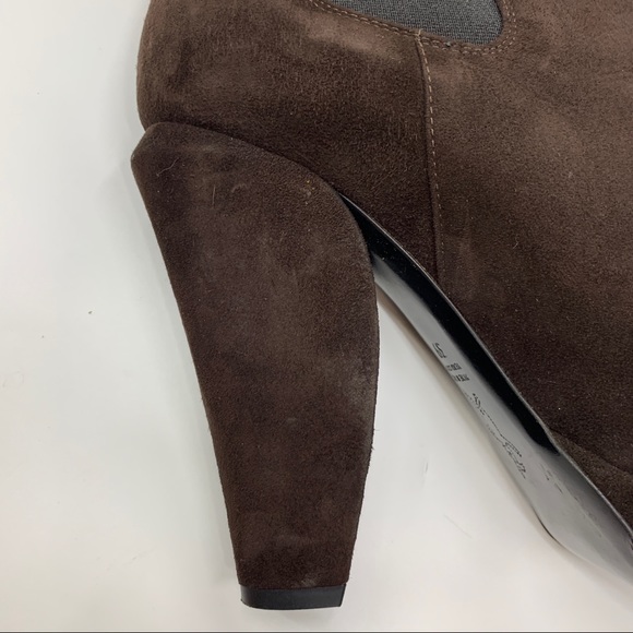Marni calf suede Platform Chelsea Boot Brown - Picture 11 of 16